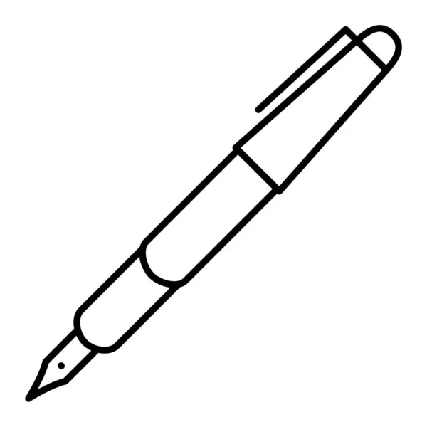 Ikona Pióra Prosta Ilustracja Ikon Wektorowych Ołówka Web — Wektor stockowy