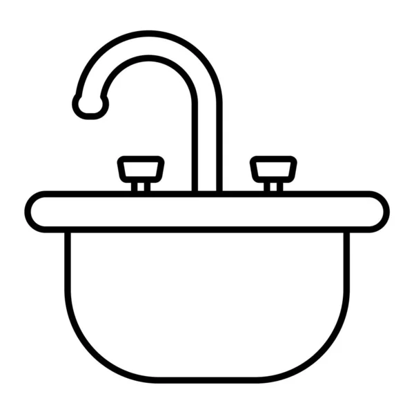 浴槽アイコンベクトルイラスト — ストックベクタ