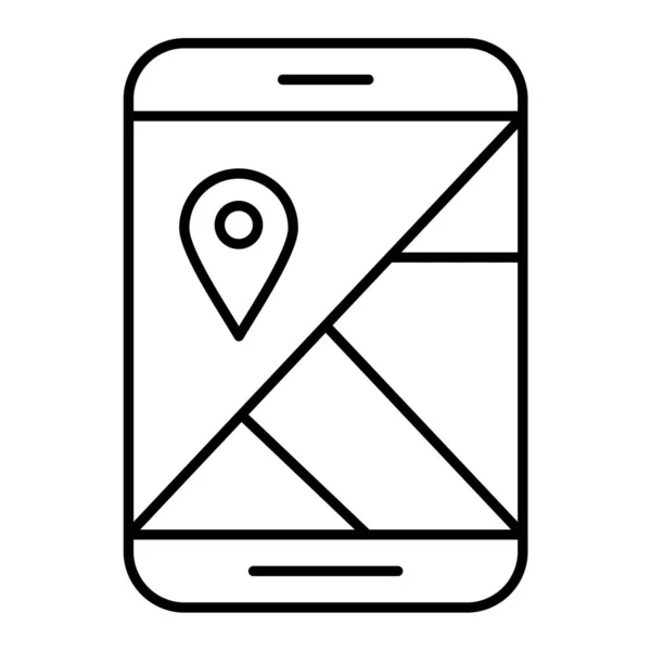 Smartphone Gps Navigation Icon Vector Illustration Design — Stock Vector