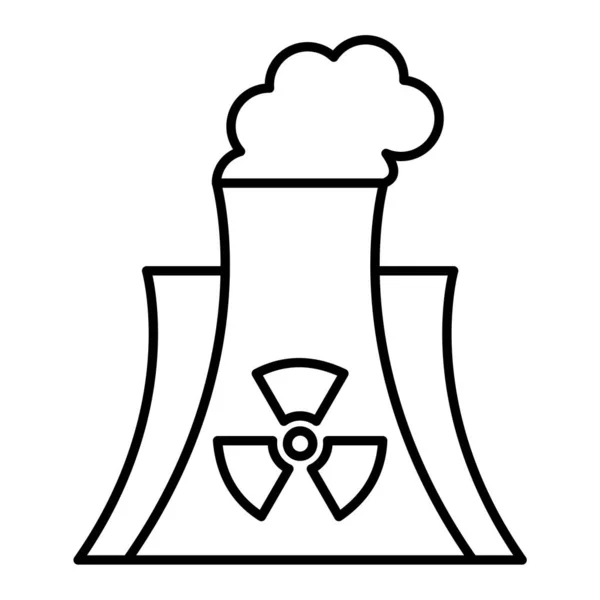 Illustration Vectorielle Icône Centrale Nucléaire Conception — Image vectorielle