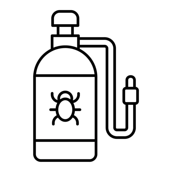 Gas Mask Icon Outline Illustration Sunscreen Bottle Vector Line Icons — Stock vektor