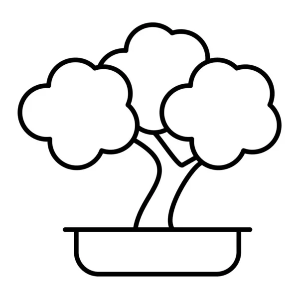 Albero Con Foglie Disegno Illustrazione Vettoriale — Vettoriale Stock