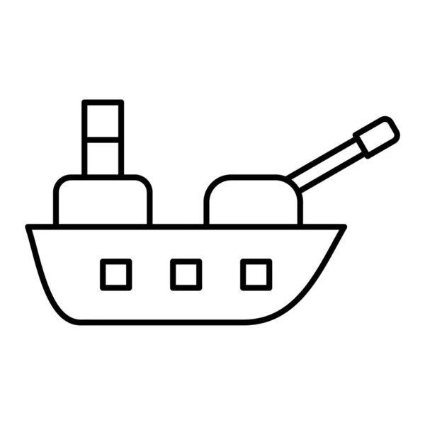 Лодка Веб Иконка Простой Дизайн — стоковый вектор