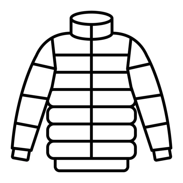 Icône Des Vêtements Hiver Illustration Contour Des Icônes Vectorielles Pull — Image vectorielle