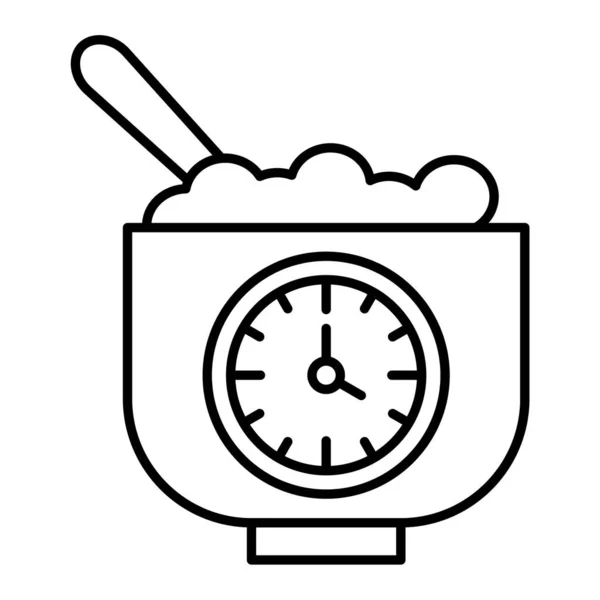 Vector Fasting Outline Icon Design — Stock Vector
