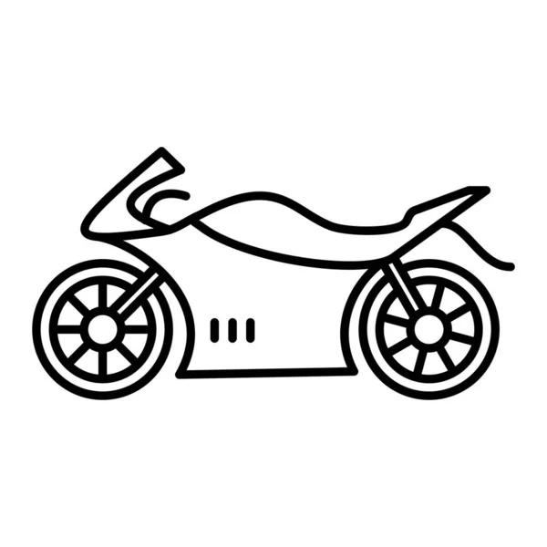 Icono Motocicleta Esquema Ilustración Los Iconos Vectores Bicicleta Deportiva Para — Archivo Imágenes Vectoriales