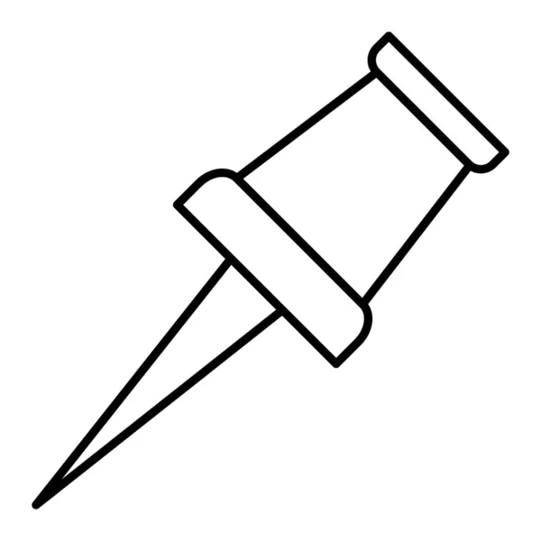 Tryck Stift Ikonen Enkel Illustration Skjutstift Vektor Symbol För Webbdesign — Stock vektor