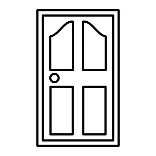 Web ve mobil uygulama tasarımınız için beyaz arkaplanda izole edilmiş pencere simgesi vektörü, kapı logosu konsepti