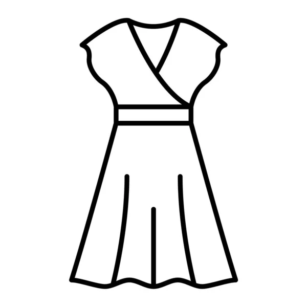 Ikona Šatů Obrys Ilustrace Oblečení Vektor Symbol Stock — Stockový vektor
