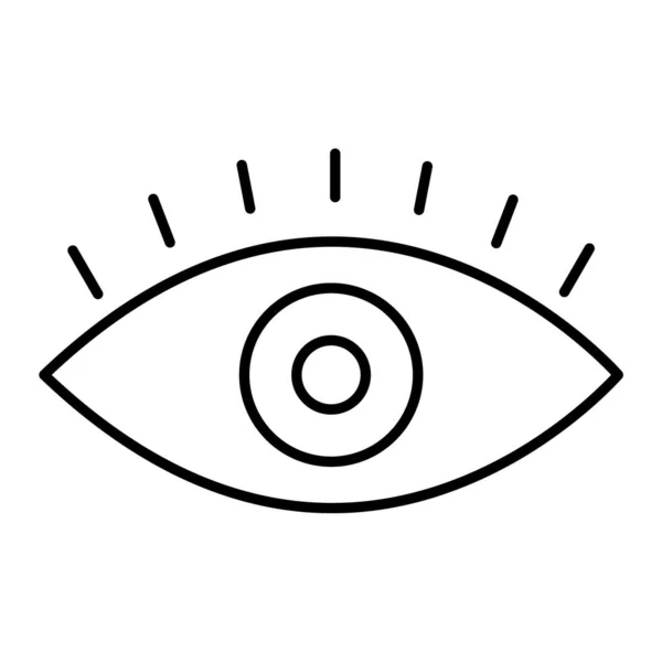 Eye Vector Line Icon — Stock Vector