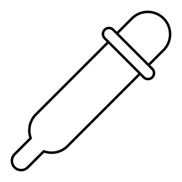 Medizinische Spritze Ikone Skizze Illustration Von Pipettenvektorsymbolen Für Das Web — Stockvektor