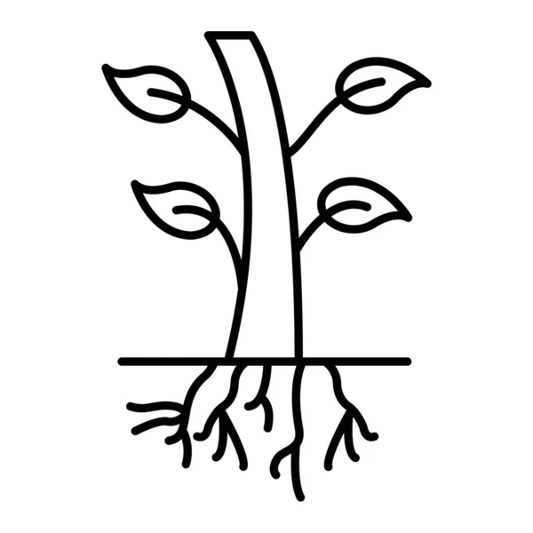Plant Web Icoon Eenvoudige Illustratie — Stockvector
