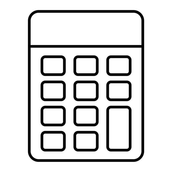 Calculator Icon Simple Illustration Black White Vector Icons Web — Stock Vector