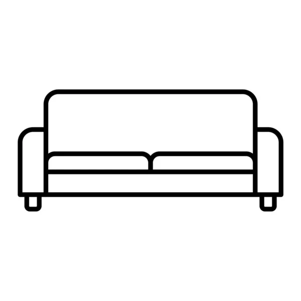 Sofa Icon Vector Illustration — Stock Vector