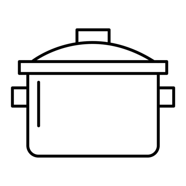 Vector Icon Kitchen Cooking Pot — стоковый вектор