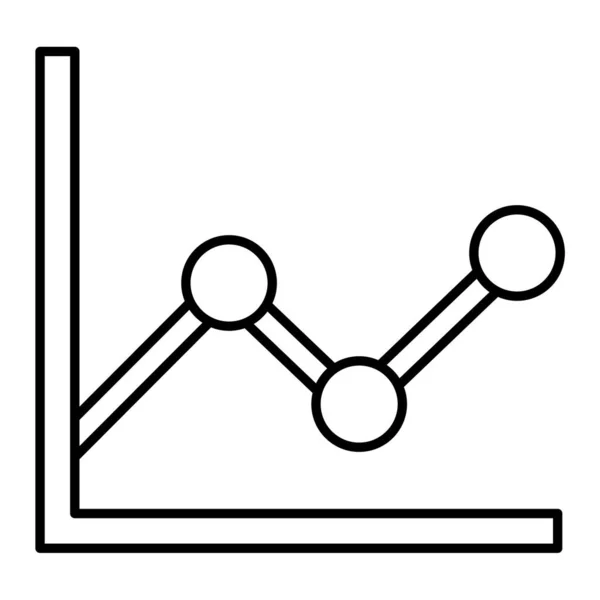 Graf Webová Ikona Jednoduchá Ilustrace — Stockový vektor