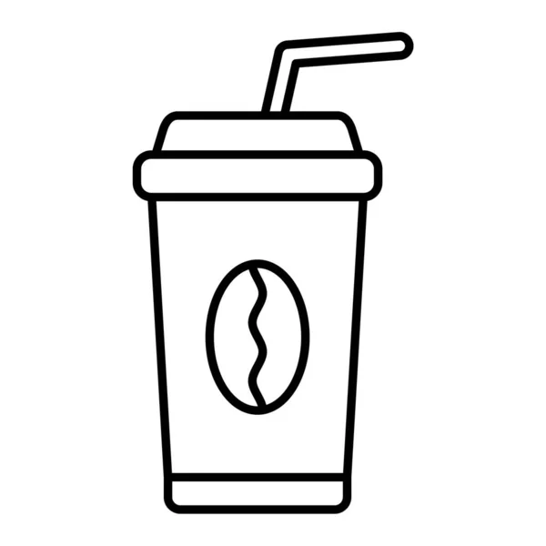 Kaffeetassen Ikone Skizzieren Getränke Drink Vektor Illustration Isoliert Auf Weißem — Stockvektor