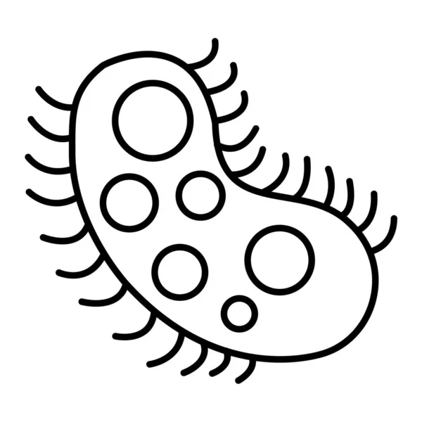 Bacterias Icono Web Ilustración Simple — Vector de stock