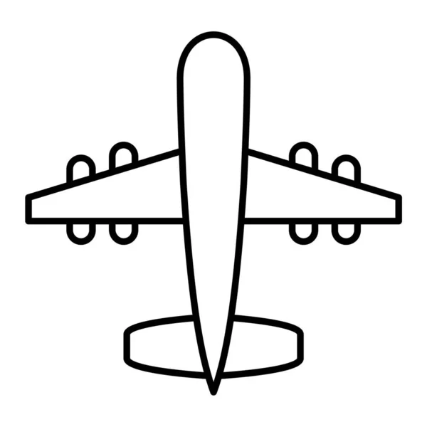 Εικονίδιο Αεροπλάνου Μοντέρνο Στυλ Απομονωμένο Φόντο — Διανυσματικό Αρχείο