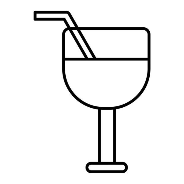 Vektorová Ilustrace Ikony Koktejlu — Stockový vektor