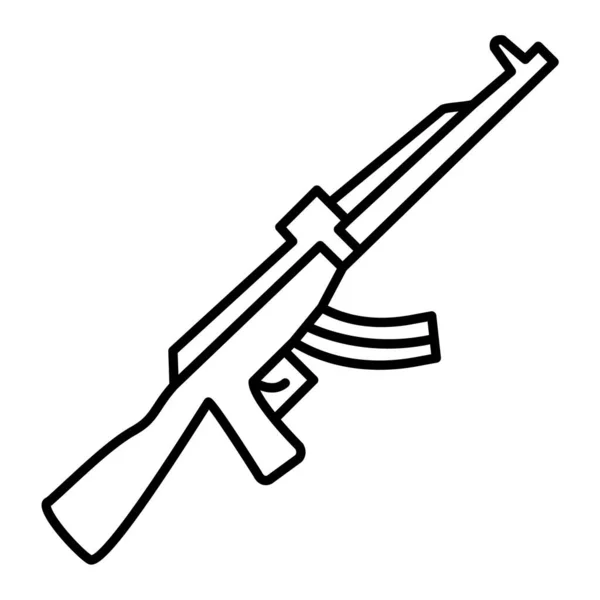 Weapon Icon Outline Vector Illustration — 스톡 벡터