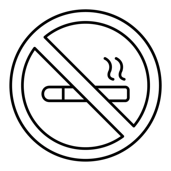 没有吸烟的图标 网状无烟矢量图标的简单示例 — 图库矢量图片