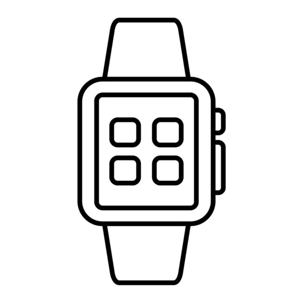 Smartwatch Watch Icon White Background Vector Illustration — Stock Vector