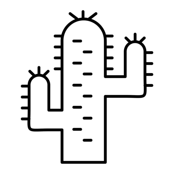 Cactus Icono Web Ilustración Simple — Vector de stock