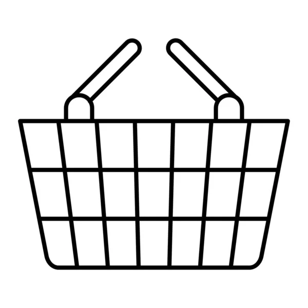 Icône Panier Illustration Simple Des Icônes Vectorielles Chariot Supermarché Pour — Image vectorielle