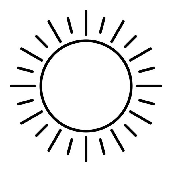 Sonnensymbol Einfache Illustration Von Vektor Icons Für Solarmodule Web — Stockvektor