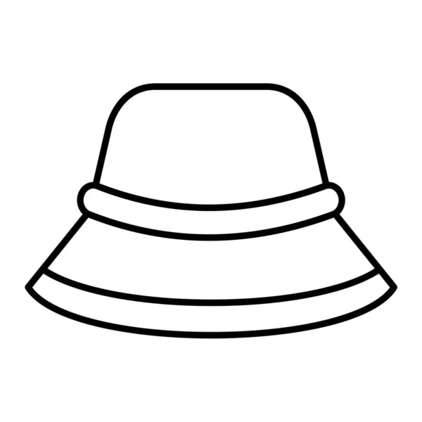 Icône Chapeau Illustration Contour Des Icônes Vectorielles Baseball Pour Web — Image vectorielle