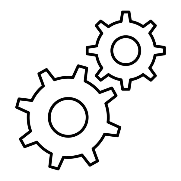 Gear Icon Vector Illustration — Stock Vector