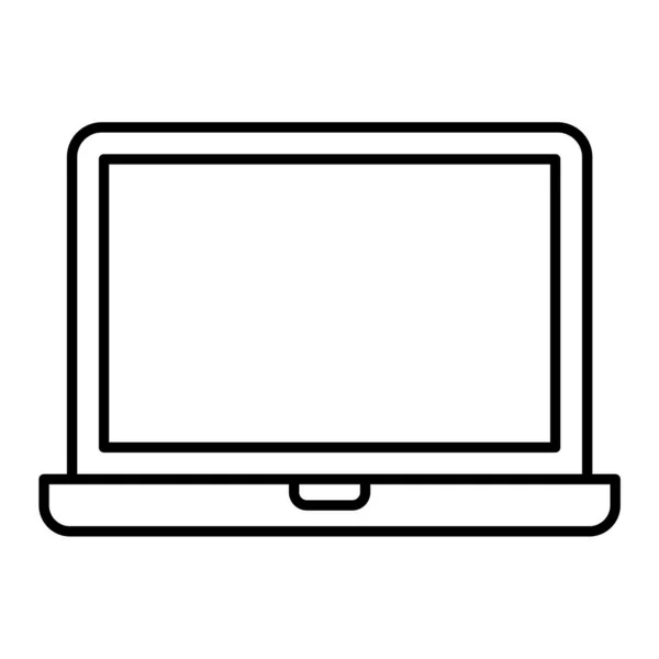 Laptop Computer Technologie Ikone Vektor Illustration Grafik Design — Stockvektor
