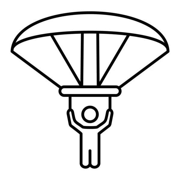 Fallschirm Web Ikone Einfaches Design — Stockvektor