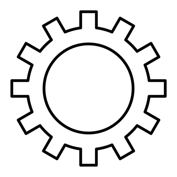 Gear Web Icon Simple Illustration — Stock Vector