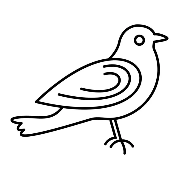 Vektorillustration Des Vogelsymbols — Stockvektor