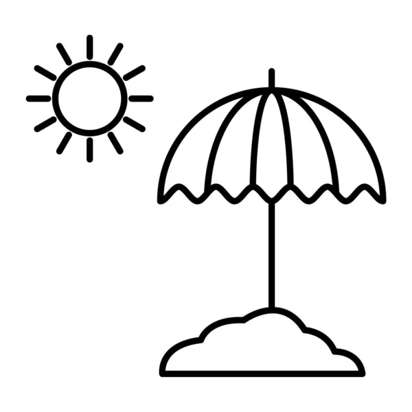 Paraplyikon Vektor Illustration — Stock vektor