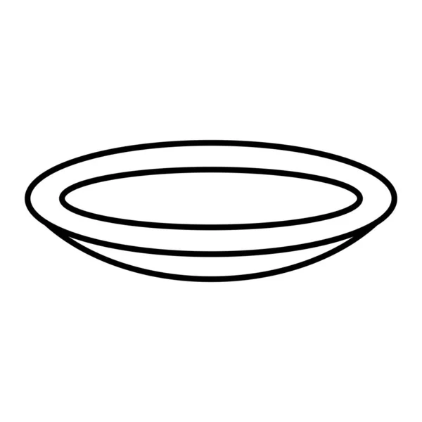 Bol Nourriture Icône Plat Vectoriel Illustration Conception Graphique — Image vectorielle
