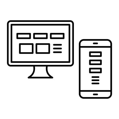 seo modern simgesinin vektör illüstrasyonu