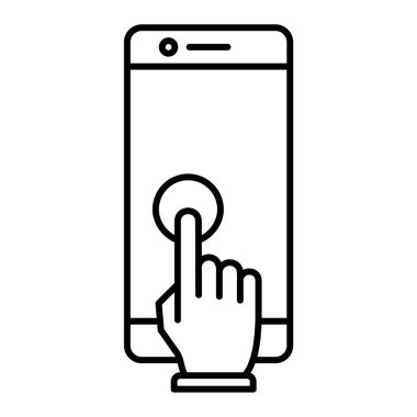 Cihazın el çizimi biçim simgesi tasarımlı akıllı telefon ve sosyal medya temalı vektör illüstrasyonu