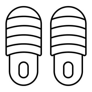 İkonum. Web için terlik vektör simgelerinin basit çizimi