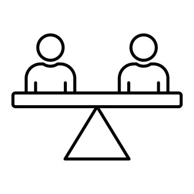 İnsan simgesinin vektör illüstrasyonu