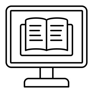 kitap simgesi vektör illüstrasyonu