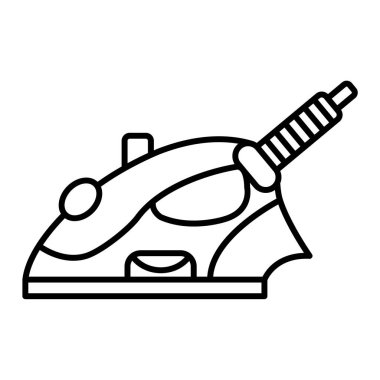 Demir vektör simgesi. Beyaz arkaplanda izole edilmiş düz çizim.