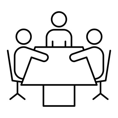 İş adamı simgesinin vektör illüstrasyonu