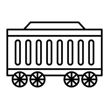 tren simgesi vektör illüstrasyonu