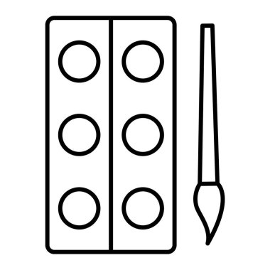 Tek eğitim ikonunun vektör illüstrasyonu