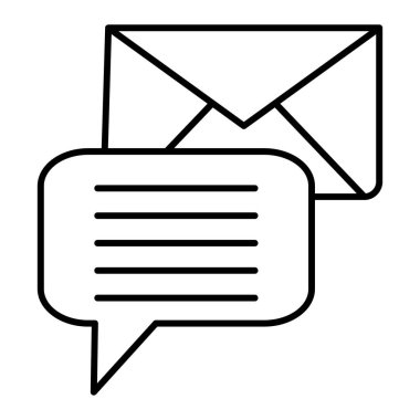 İleti sohbet balonu vektör illüstrasyon tasarımı