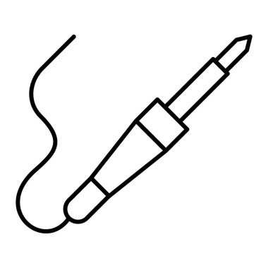 Tek diş fırçası simgesinin vektör illüstrasyonu