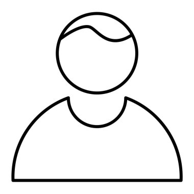 Adamım. Web simgesi basit illüstrasyon